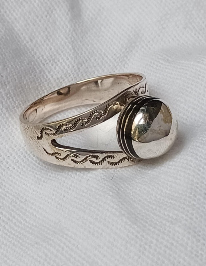 Bague touareg en argent massif