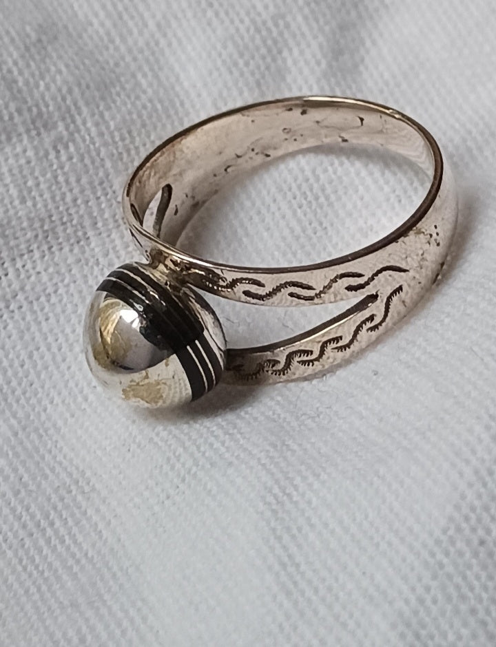 Bague touareg en argent massif