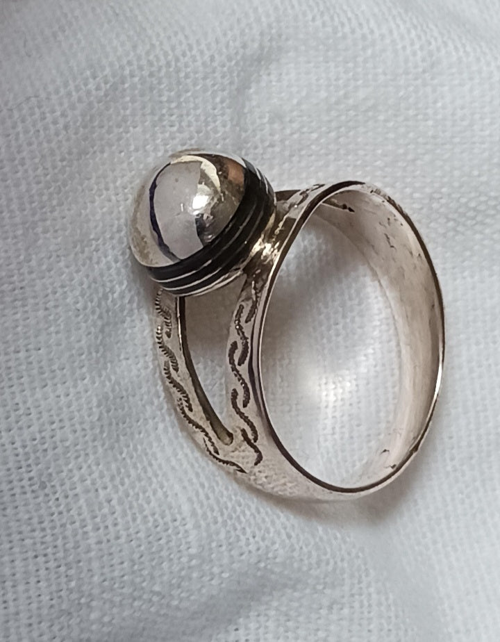 Bague touareg en argent massif