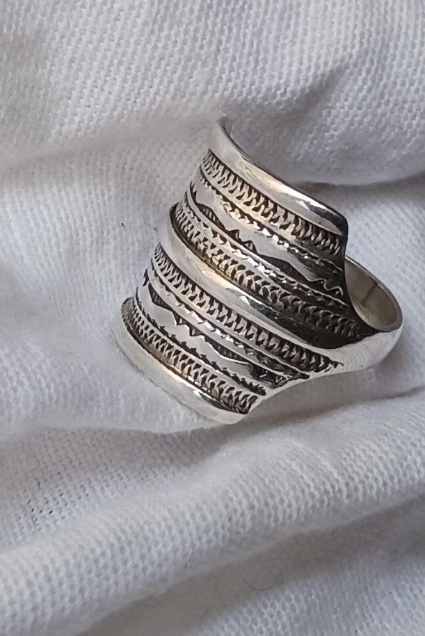 Bague touareg en argent massif