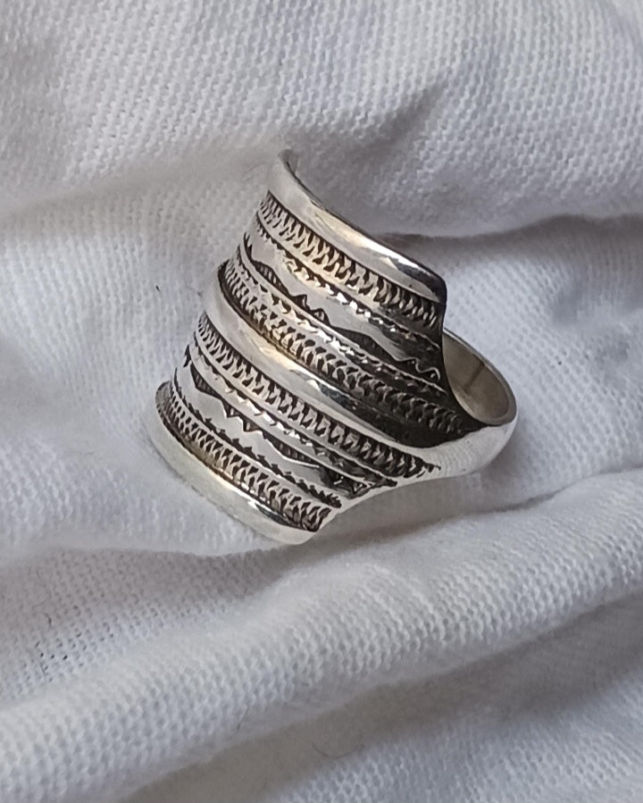 Bague touareg en argent massif