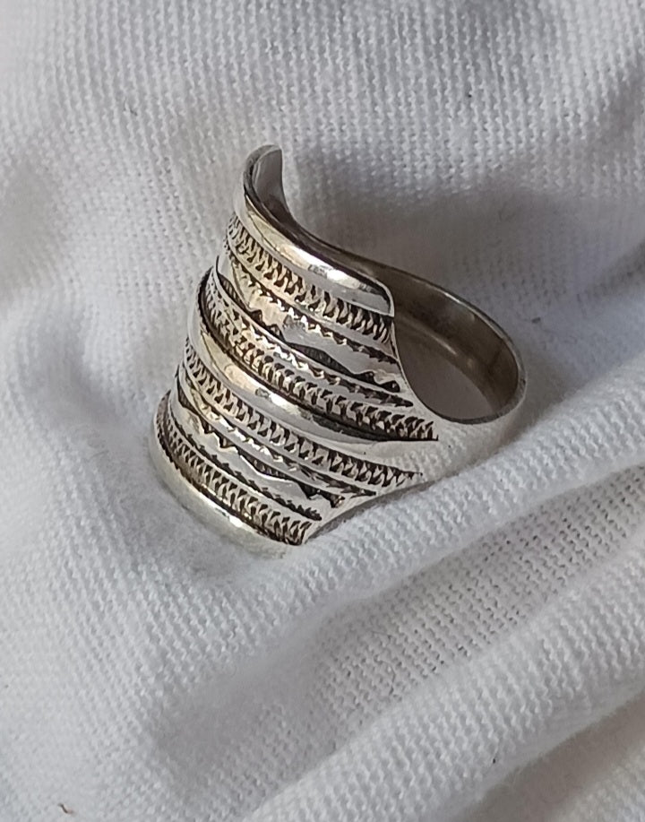 Bague touareg en argent massif