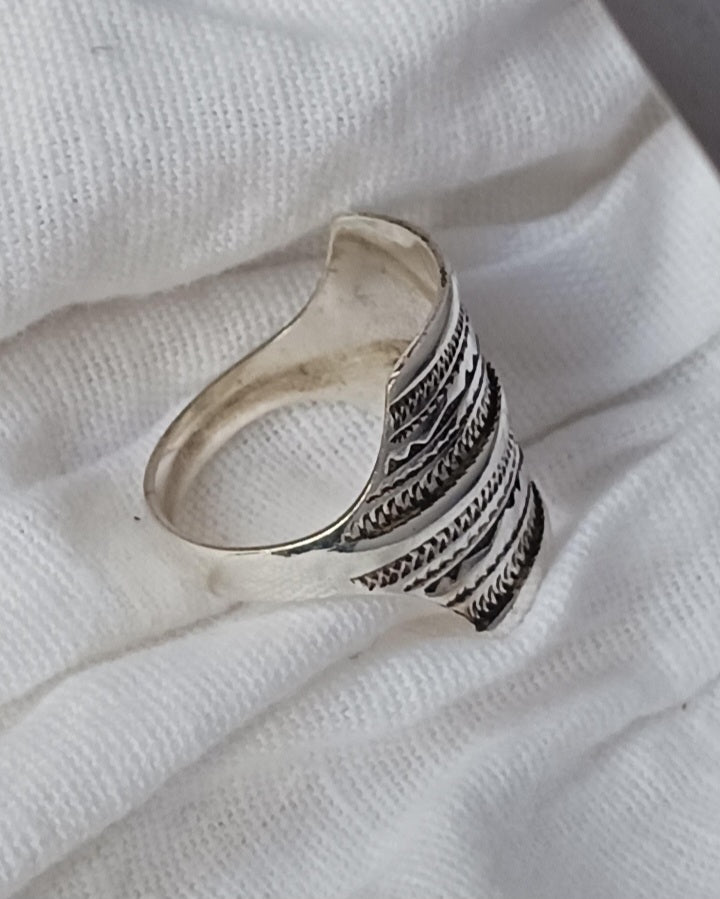 Bague touareg en argent massif