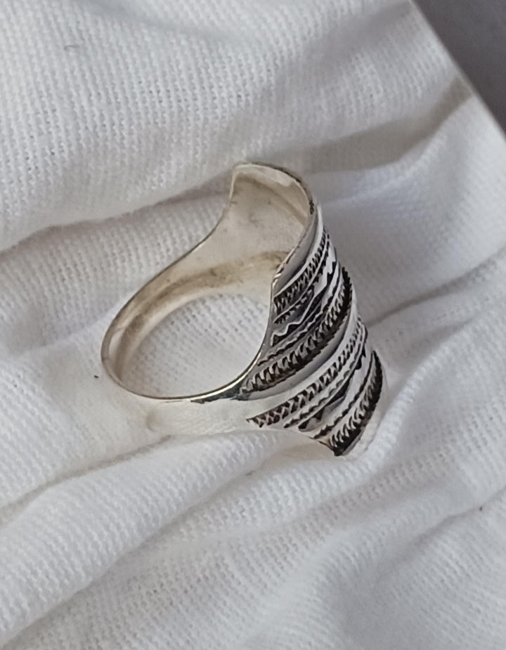 Bague touareg en argent massif
