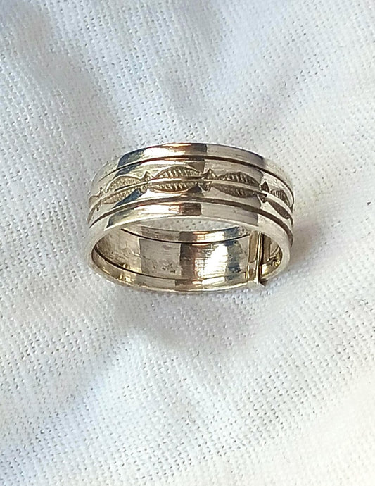 Bague touareg en argent massif