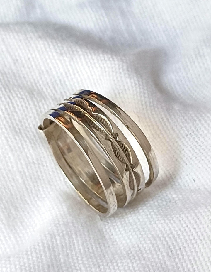 Bague touareg en argent massif