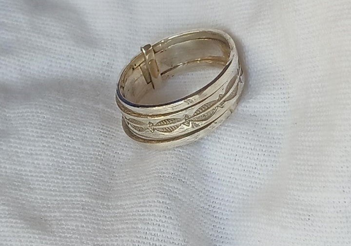 Bague touareg en argent massif