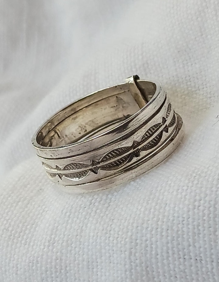 Bague touareg en argent massif