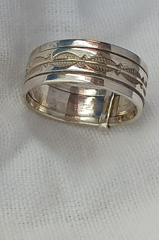 Bague touareg en argent massif