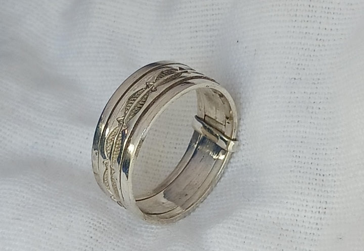 Bague touareg en argent massif