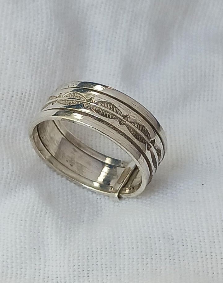 Bague touareg en argent massif
