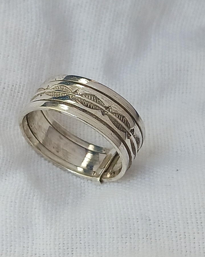 Bague touareg en argent massif
