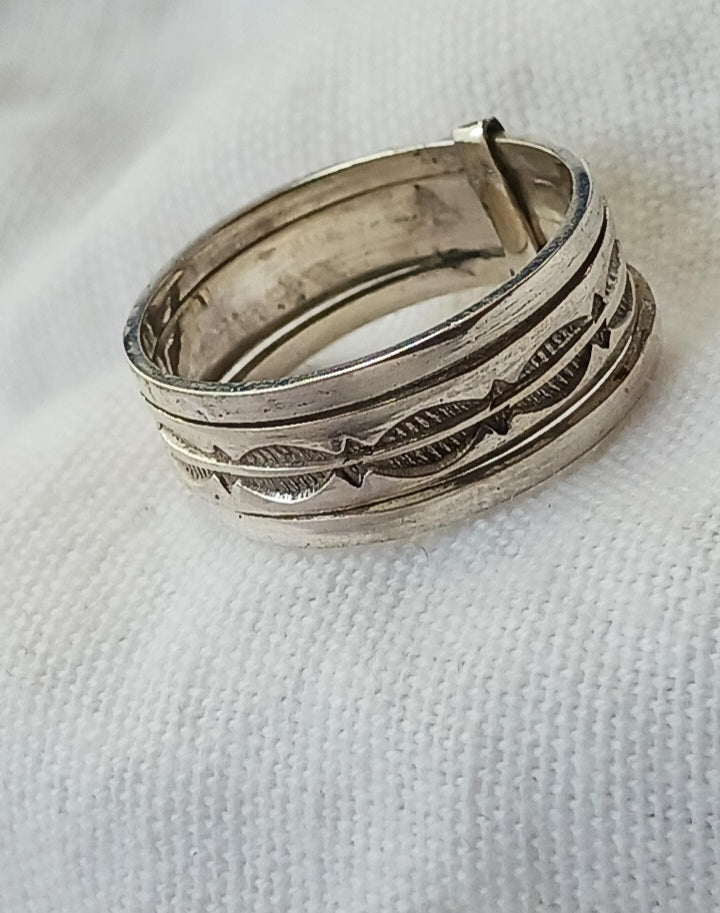 Bague touareg en argent massif