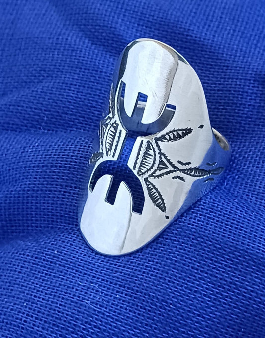 Bague touareg en argent massif