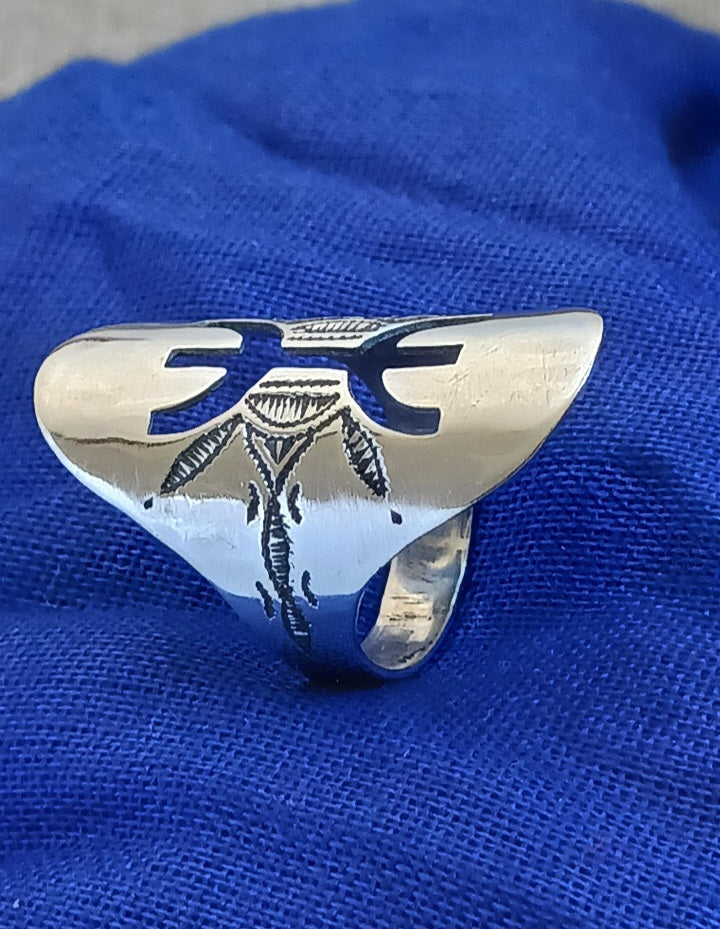 Bague touareg en argent massif