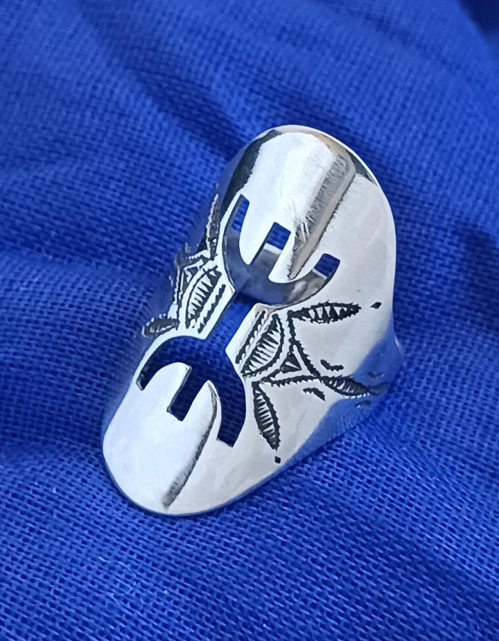 Bague touareg en argent massif