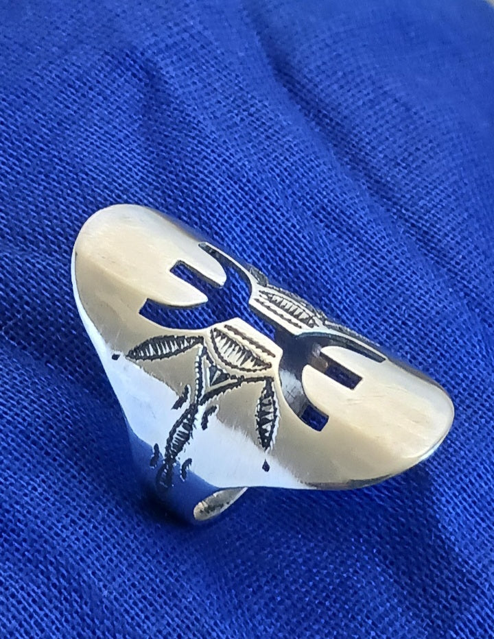 Bague touareg en argent massif