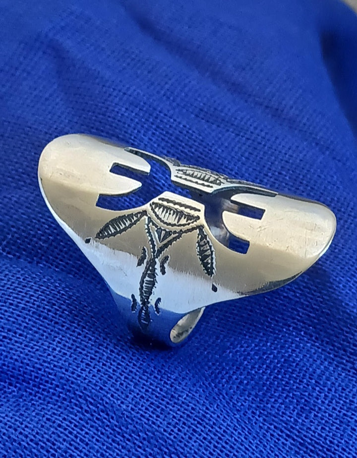 Bague touareg en argent massif
