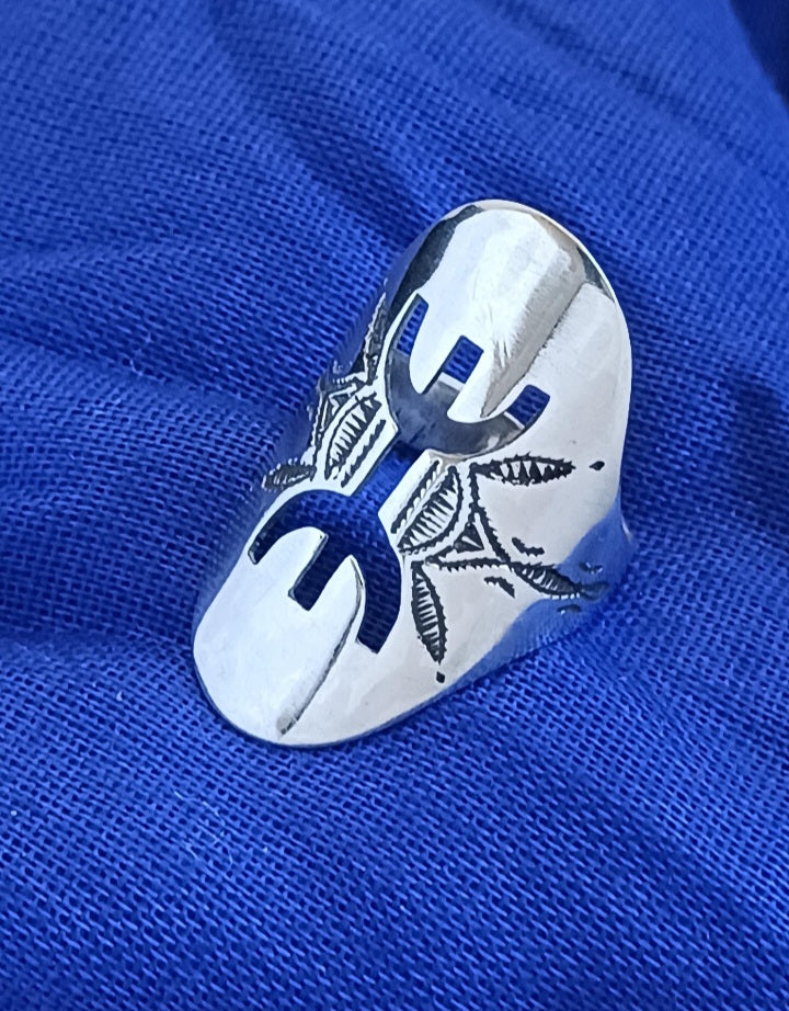 Bague touareg en argent massif