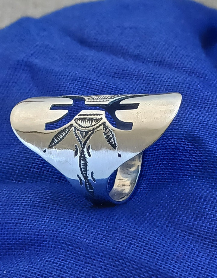 Bague touareg en argent massif