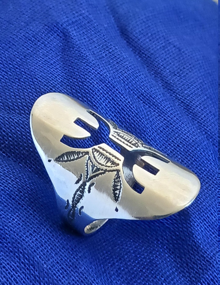 Bague touareg en argent massif