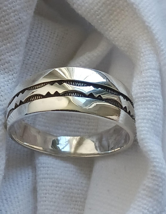 Bague touareg en argent massif