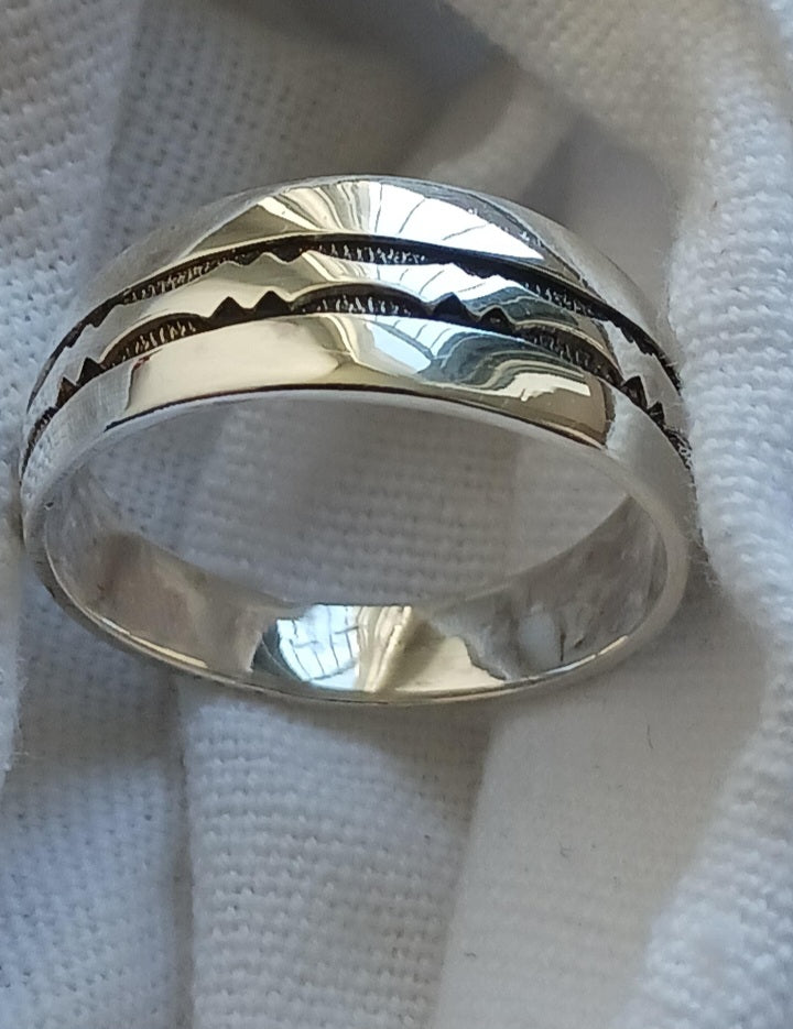 Bague touareg en argent massif