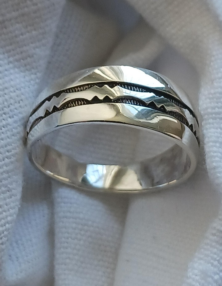 Bague touareg en argent massif