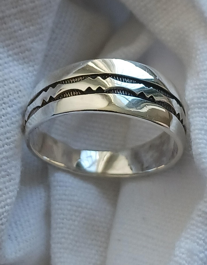 Bague touareg en argent massif