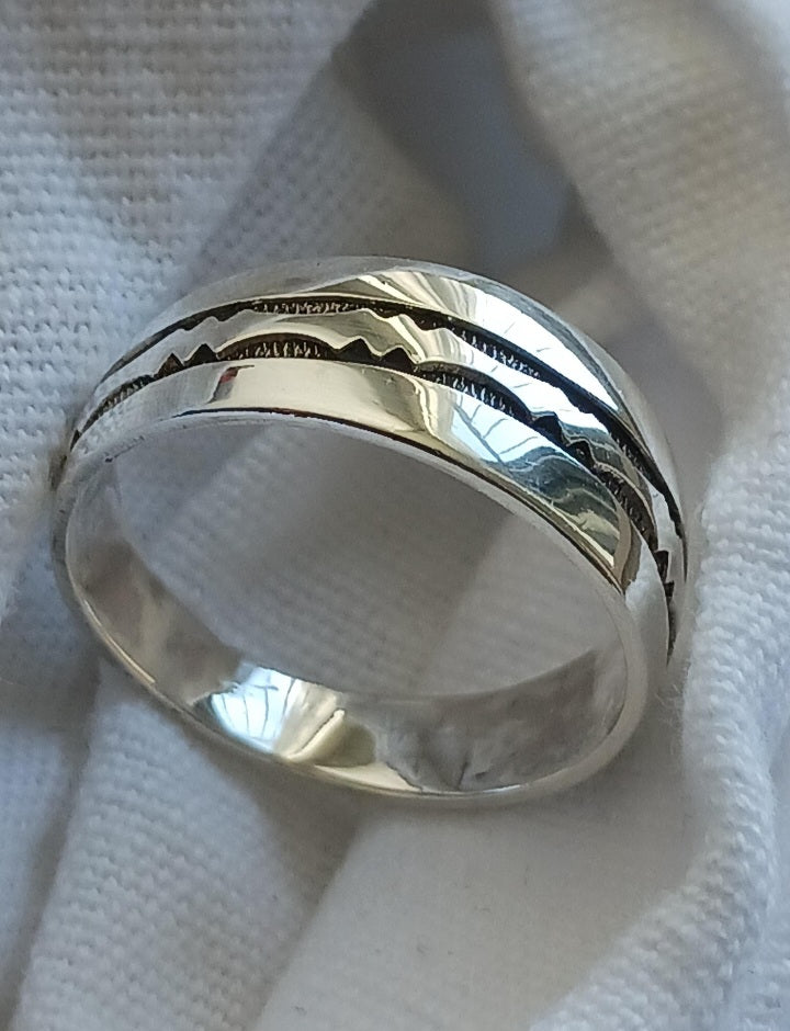 Bague touareg en argent massif