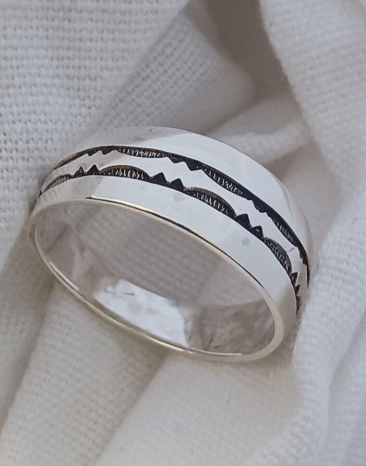 Bague touareg en argent massif