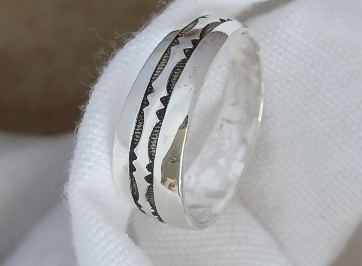 Bague touareg en argent massif