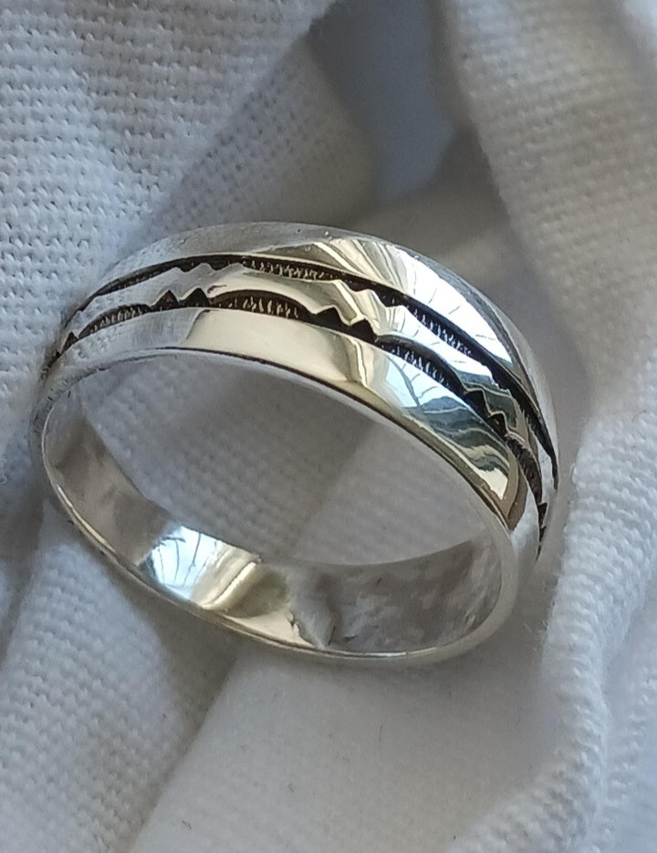 Bague touareg en argent massif