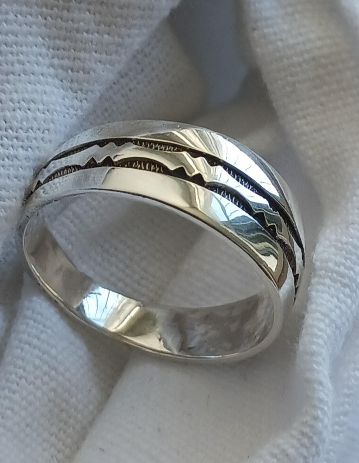 Bague touareg en argent massif