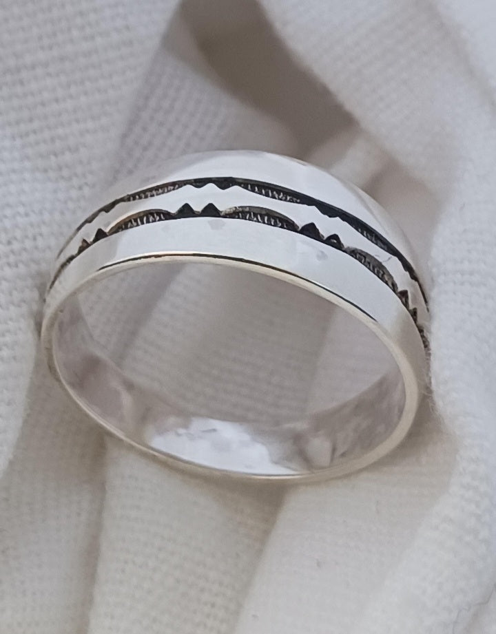 Bague touareg en argent massif