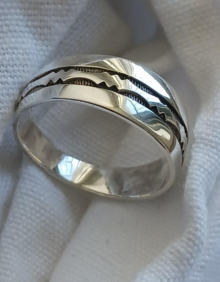 Bague touareg en argent massif