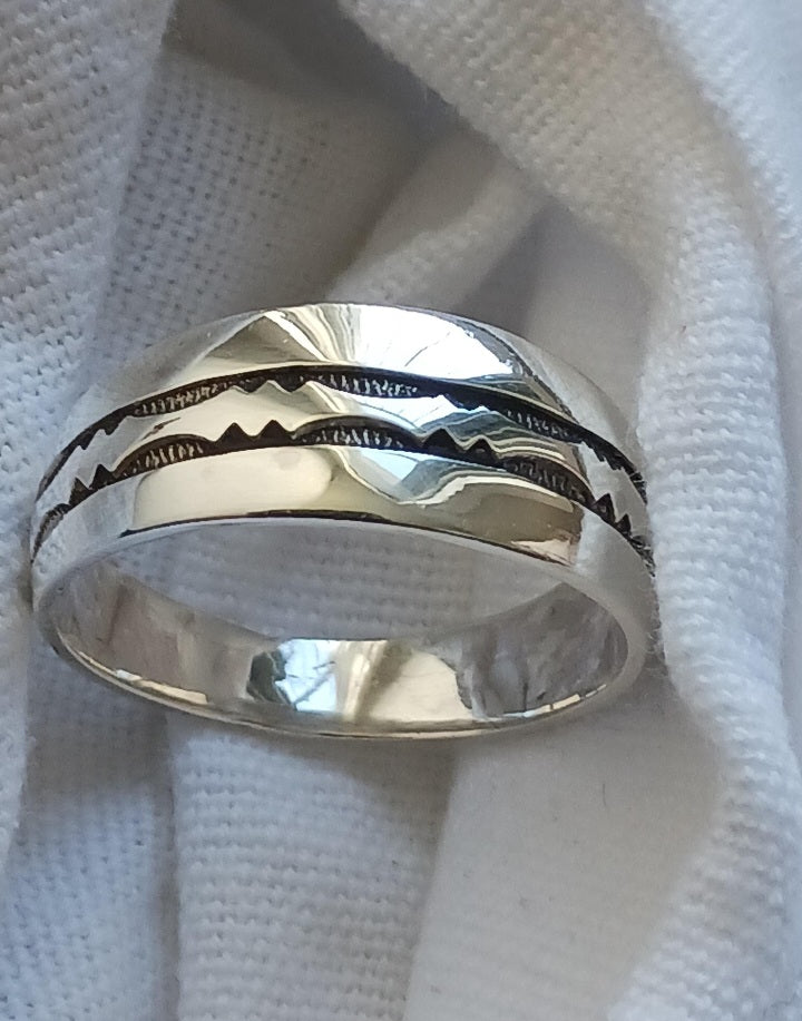 Bague touareg en argent massif