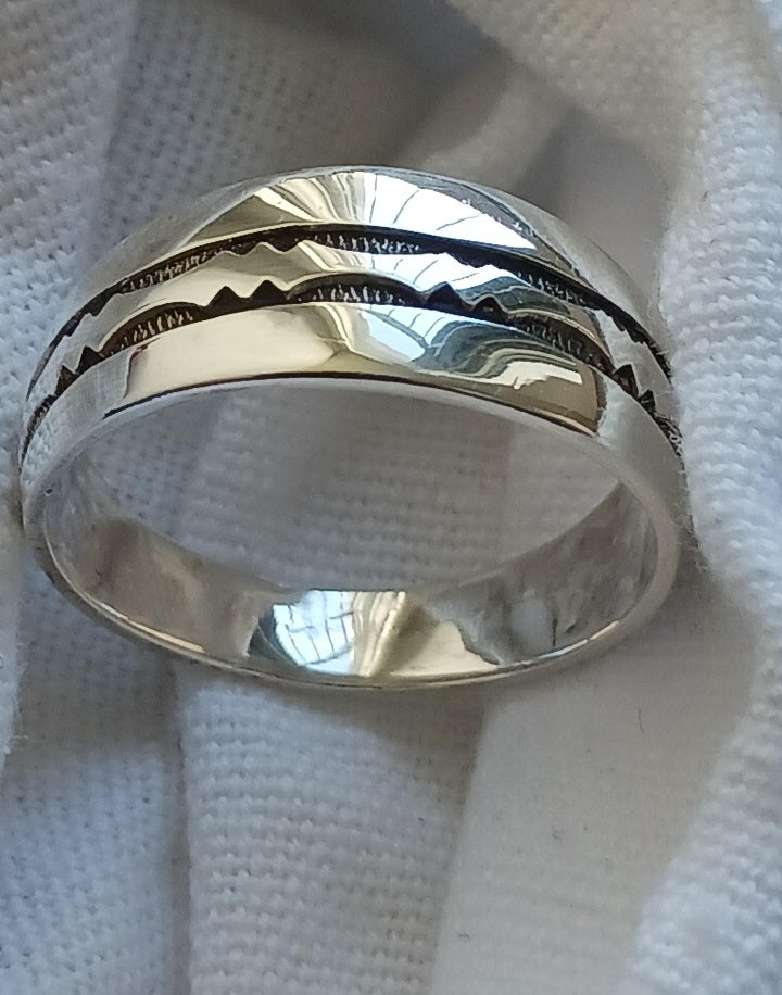 Bague touareg en argent massif