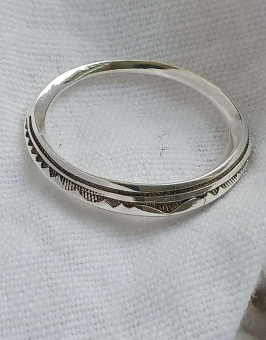 Bague touareg en argent massif