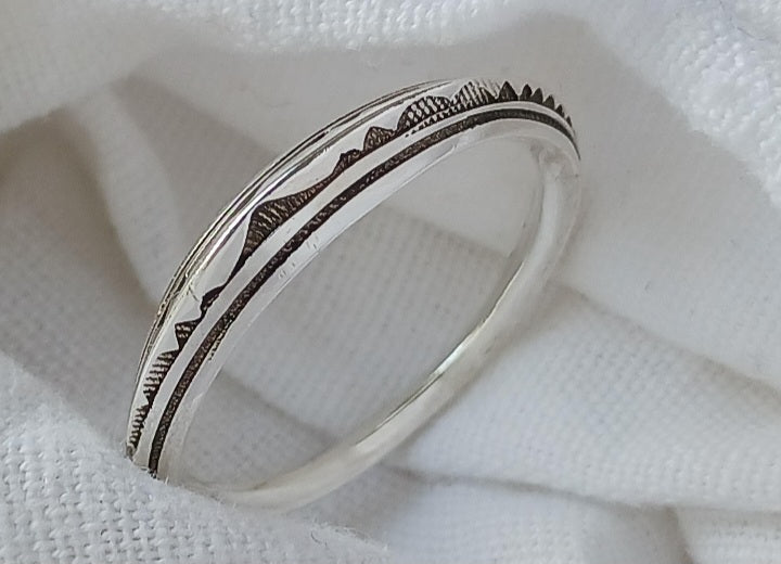 Bague touareg en argent massif