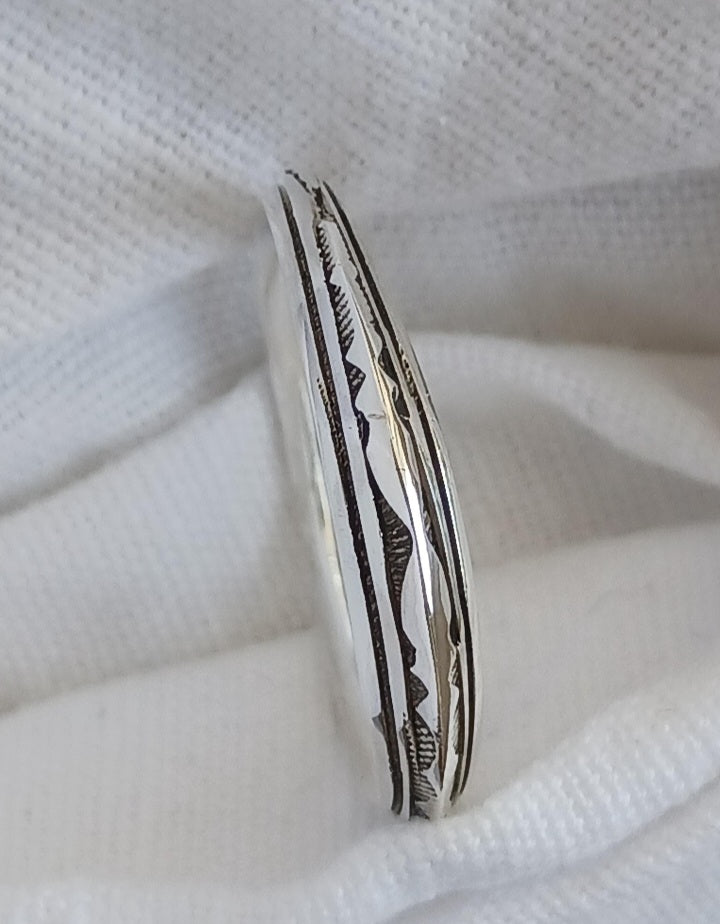 Bague touareg en argent massif