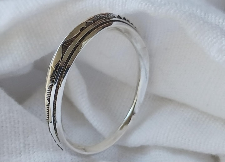 Bague touareg en argent massif