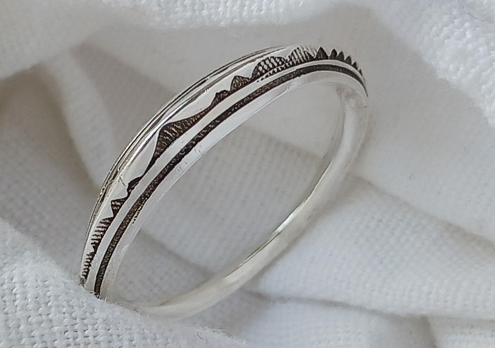 Bague touareg en argent massif