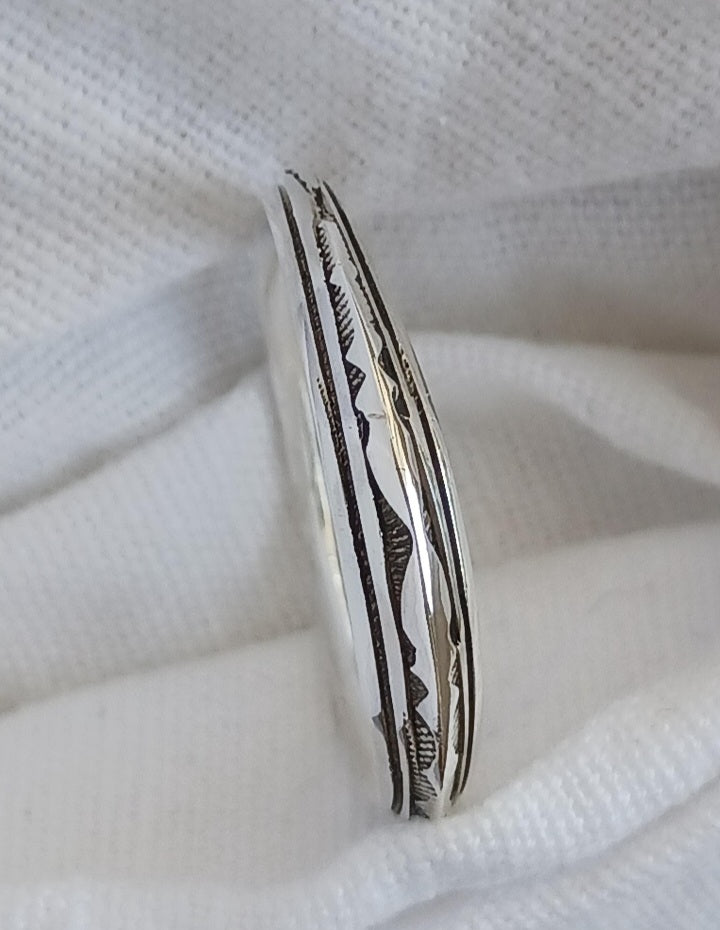 Bague touareg en argent massif