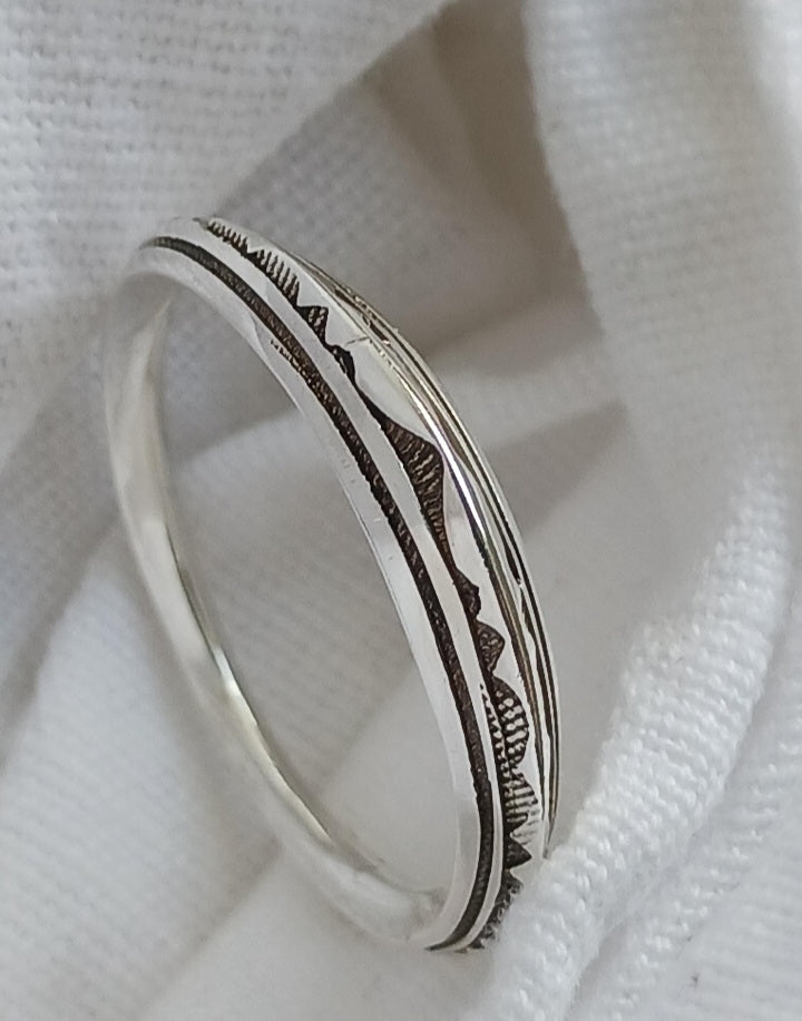 Bague touareg en argent massif
