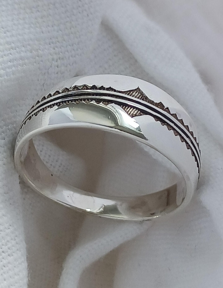Bague touareg en argent massif