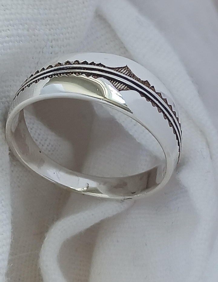 Bague touareg en argent massif