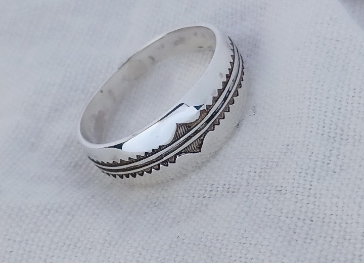 Bague touareg en argent massif