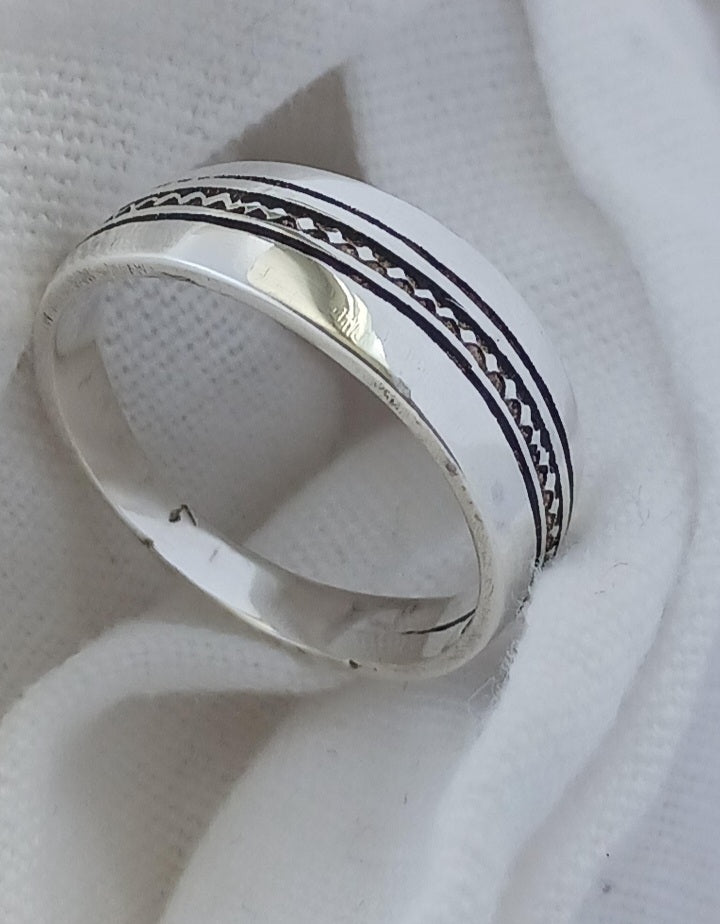 Bague touareg en argent massif