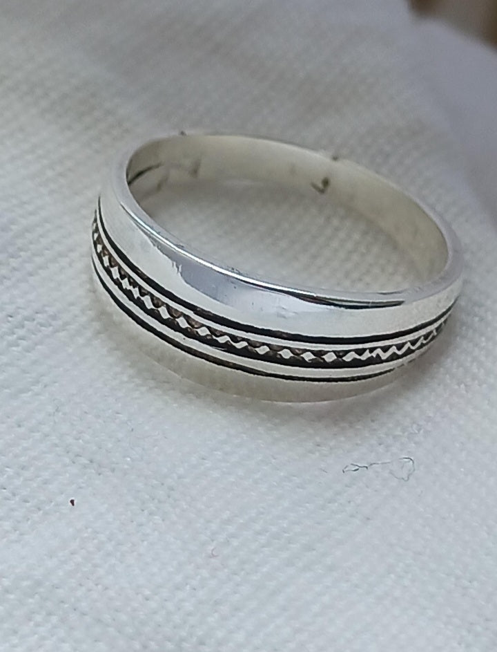 Bague touareg en argent massif